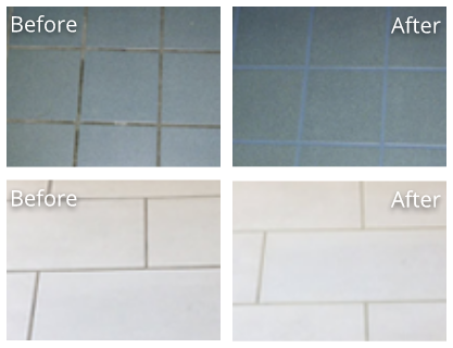 Tile & Grout Before and After